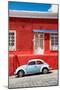 ¡Viva Mexico! Collection - VW Beetle Car and Red Wall-Philippe Hugonnard-Mounted Photographic Print