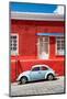 ¡Viva Mexico! Collection - VW Beetle Car and Red Wall-Philippe Hugonnard-Mounted Photographic Print