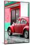 ¡Viva Mexico! Collection - VW Beetle Car and Red Wall-Philippe Hugonnard-Mounted Photographic Print