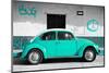 ¡Viva Mexico! Collection - VW Beetle Car and Turquoise Graffiti-Philippe Hugonnard-Mounted Photographic Print