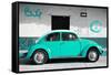 ¡Viva Mexico! Collection - VW Beetle Car and Turquoise Graffiti-Philippe Hugonnard-Framed Stretched Canvas