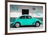 ¡Viva Mexico! Collection - VW Beetle Car and Turquoise Graffiti-Philippe Hugonnard-Framed Photographic Print