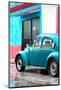 ¡Viva Mexico! Collection - VW Beetle Car and Turquoise Wall-Philippe Hugonnard-Mounted Photographic Print