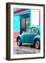 ¡Viva Mexico! Collection - VW Beetle Car and Turquoise Wall-Philippe Hugonnard-Framed Photographic Print