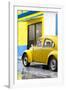 ¡Viva Mexico! Collection - VW Beetle Car and Yellow Wall-Philippe Hugonnard-Framed Photographic Print