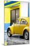 ¡Viva Mexico! Collection - VW Beetle Car and Yellow Wall-Philippe Hugonnard-Mounted Photographic Print