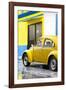 ¡Viva Mexico! Collection - VW Beetle Car and Yellow Wall-Philippe Hugonnard-Framed Photographic Print