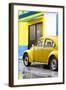 ¡Viva Mexico! Collection - VW Beetle Car and Yellow Wall-Philippe Hugonnard-Framed Photographic Print