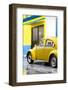 ¡Viva Mexico! Collection - VW Beetle Car and Yellow Wall-Philippe Hugonnard-Framed Photographic Print