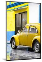 ¡Viva Mexico! Collection - VW Beetle Car and Yellow Wall-Philippe Hugonnard-Mounted Photographic Print