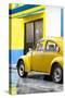 ¡Viva Mexico! Collection - VW Beetle Car and Yellow Wall-Philippe Hugonnard-Stretched Canvas