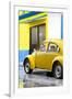 ¡Viva Mexico! Collection - VW Beetle Car and Yellow Wall-Philippe Hugonnard-Framed Photographic Print