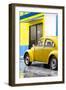 ¡Viva Mexico! Collection - VW Beetle Car and Yellow Wall-Philippe Hugonnard-Framed Photographic Print