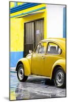 ¡Viva Mexico! Collection - VW Beetle Car and Yellow Wall-Philippe Hugonnard-Mounted Photographic Print