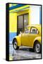 ¡Viva Mexico! Collection - VW Beetle Car and Yellow Wall-Philippe Hugonnard-Framed Stretched Canvas
