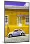 ¡Viva Mexico! Collection - VW Beetle Car and Yellow Wall-Philippe Hugonnard-Mounted Photographic Print