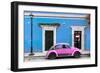 ¡Viva Mexico! Collection - VW Beetle Car - Blue & Hot Pink-Philippe Hugonnard-Framed Photographic Print