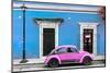 ¡Viva Mexico! Collection - VW Beetle Car - Blue & Hot Pink-Philippe Hugonnard-Mounted Photographic Print