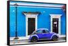 ¡Viva Mexico! Collection - VW Beetle Car - Blue & Purple-Philippe Hugonnard-Framed Stretched Canvas