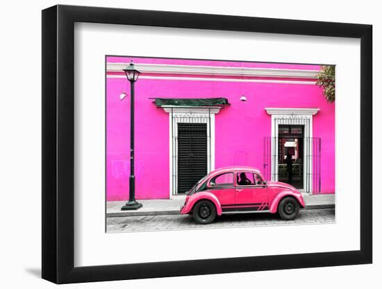 ¡Viva Mexico! Collection - VW Beetle Car - Deep & Hot Pink-Philippe Hugonnard-Framed Photographic Print