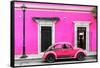 ¡Viva Mexico! Collection - VW Beetle Car - Deep & Hot Pink-Philippe Hugonnard-Framed Stretched Canvas