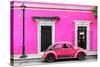 ¡Viva Mexico! Collection - VW Beetle Car - Deep & Hot Pink-Philippe Hugonnard-Stretched Canvas