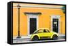 ¡Viva Mexico! Collection - VW Beetle Car - Gold & Yellow-Philippe Hugonnard-Framed Stretched Canvas
