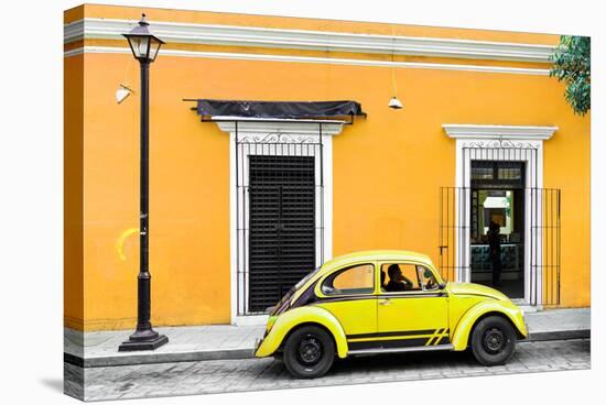 ¡Viva Mexico! Collection - VW Beetle Car - Gold & Yellow-Philippe Hugonnard-Stretched Canvas