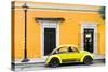 ¡Viva Mexico! Collection - VW Beetle Car - Gold & Yellow-Philippe Hugonnard-Stretched Canvas