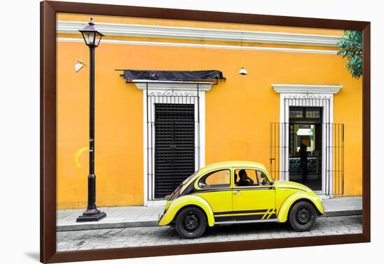 ¡Viva Mexico! Collection - VW Beetle Car - Gold & Yellow-Philippe Hugonnard-Framed Photographic Print