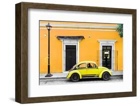 ¡Viva Mexico! Collection - VW Beetle Car - Gold & Yellow-Philippe Hugonnard-Framed Photographic Print