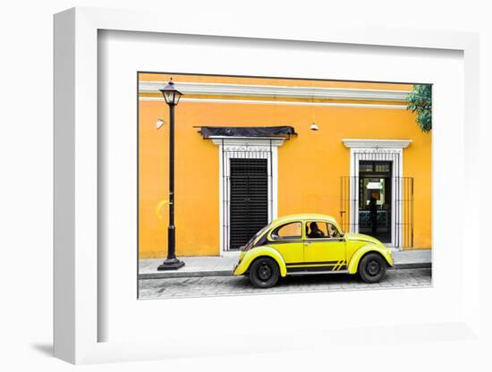 ¡Viva Mexico! Collection - VW Beetle Car - Gold & Yellow-Philippe Hugonnard-Framed Photographic Print