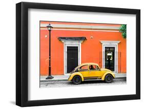 ¡Viva Mexico! Collection - VW Beetle Car - Orange & Gold-Philippe Hugonnard-Framed Photographic Print