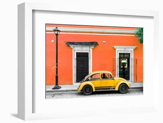 ¡Viva Mexico! Collection - VW Beetle Car - Orange & Gold-Philippe Hugonnard-Framed Photographic Print