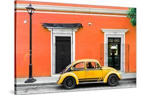 ¡Viva Mexico! Collection - VW Beetle Car - Orange & Gold-Philippe Hugonnard-Stretched Canvas