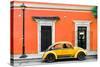 ¡Viva Mexico! Collection - VW Beetle Car - Orange & Gold-Philippe Hugonnard-Stretched Canvas