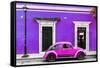 ¡Viva Mexico! Collection - VW Beetle Car - Purple & Deep Pink-Philippe Hugonnard-Framed Stretched Canvas