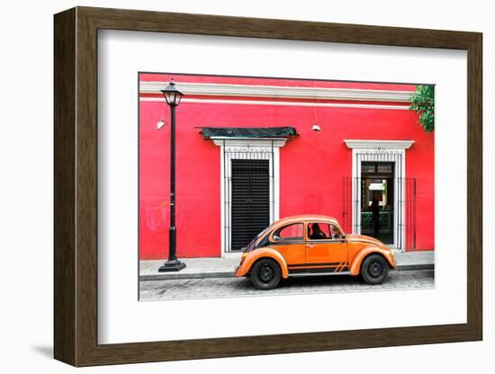 ¡Viva Mexico! Collection - VW Beetle Car - Red & Orange-Philippe Hugonnard-Framed Photographic Print
