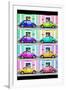 ¡Viva Mexico! Collection - VW Beetle Cars with Colors Street Wall-Philippe Hugonnard-Framed Photographic Print