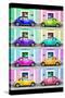 ¡Viva Mexico! Collection - VW Beetle Cars with Colors Street Wall-Philippe Hugonnard-Stretched Canvas