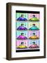 ¡Viva Mexico! Collection - VW Beetle Cars with Colors Street Wall-Philippe Hugonnard-Framed Photographic Print