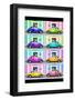 ¡Viva Mexico! Collection - VW Beetle Cars with Colors Street Wall-Philippe Hugonnard-Framed Photographic Print