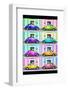 ¡Viva Mexico! Collection - VW Beetle Cars with Colors Street Wall-Philippe Hugonnard-Framed Photographic Print