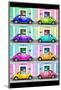 ¡Viva Mexico! Collection - VW Beetle Cars with Colors Street Wall-Philippe Hugonnard-Mounted Photographic Print