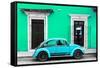 ¡Viva Mexico! Collection - VW Beetle - Coral Green & Skyblue-Philippe Hugonnard-Framed Stretched Canvas