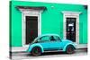 ¡Viva Mexico! Collection - VW Beetle - Coral Green & Skyblue-Philippe Hugonnard-Stretched Canvas