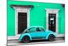 ¡Viva Mexico! Collection - VW Beetle - Coral Green & Skyblue-Philippe Hugonnard-Mounted Photographic Print