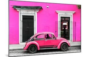 ¡Viva Mexico! Collection - VW Beetle - Deep & Hot Pink-Philippe Hugonnard-Mounted Photographic Print