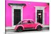 ¡Viva Mexico! Collection - VW Beetle - Deep & Hot Pink-Philippe Hugonnard-Stretched Canvas