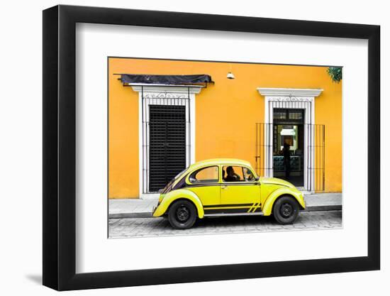 ¡Viva Mexico! Collection - VW Beetle - Gold & Yellow-Philippe Hugonnard-Framed Photographic Print